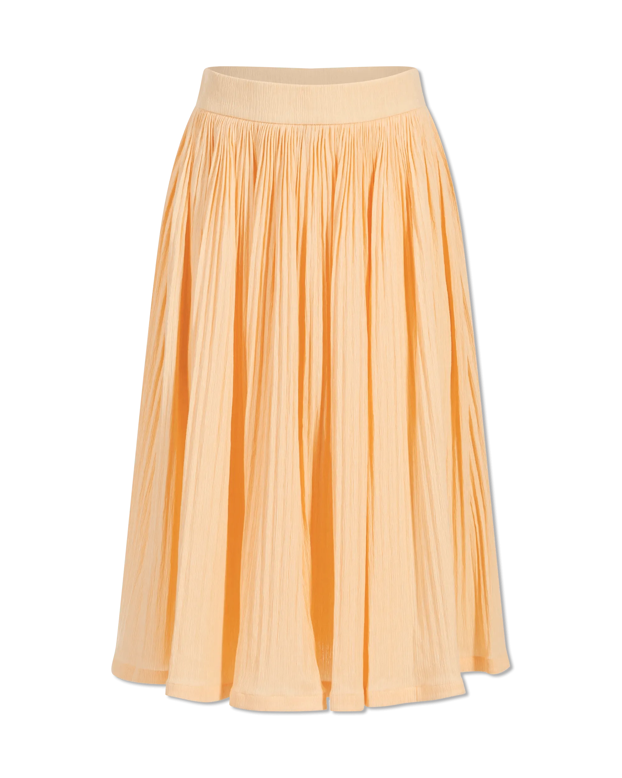 Accordion Pleat Midi Skirt