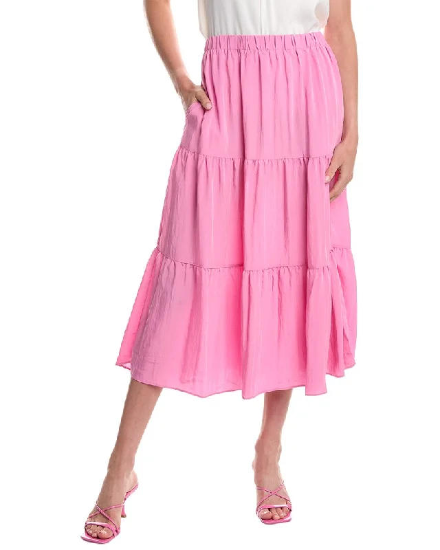 Lucy Paris Anne Tiered Midi Skirt