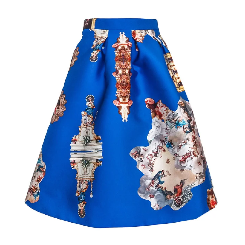 Sicily blue short skirt