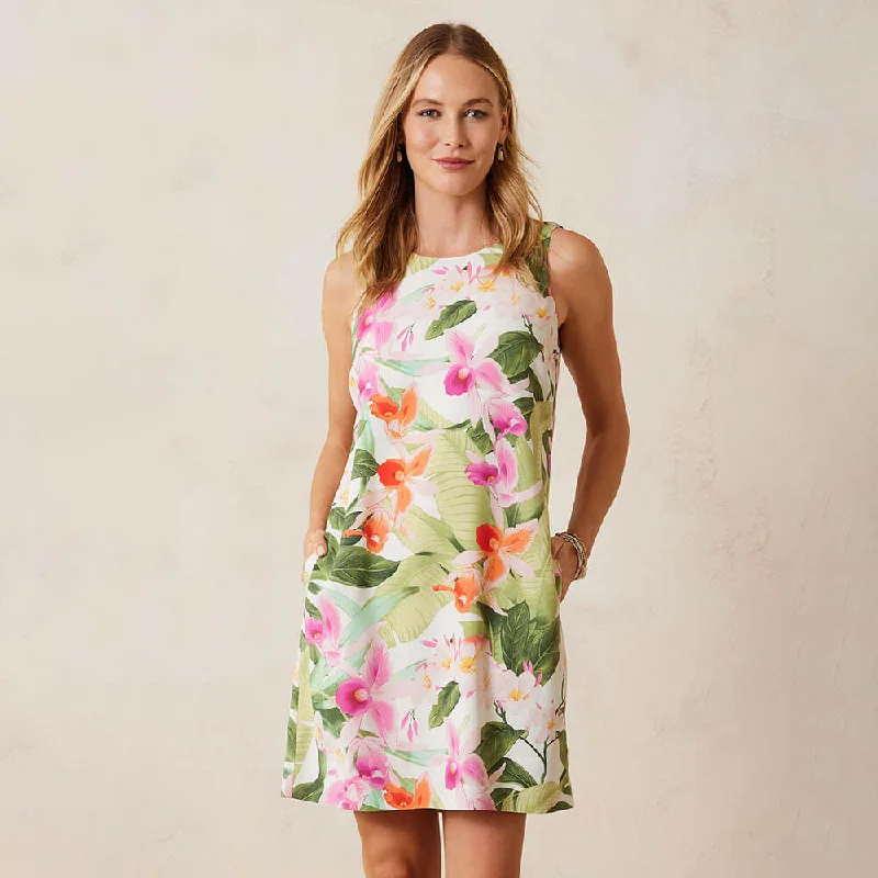 Tommy Bahama Women's Legacy Blooms Shift Sleeveless Dress - Coconut