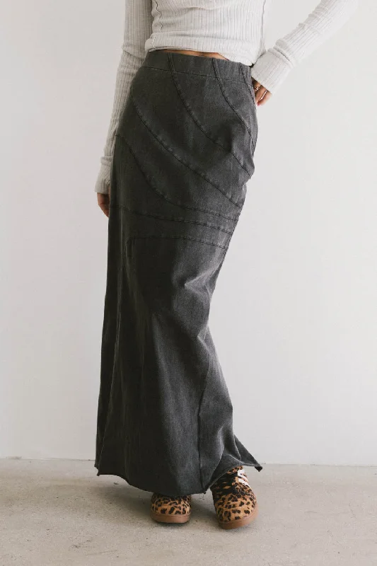 Katherine Skirt in Washed Black