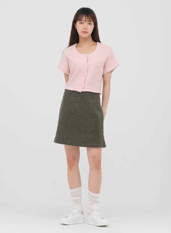 Wool Mini Skirt #OU-A2712007