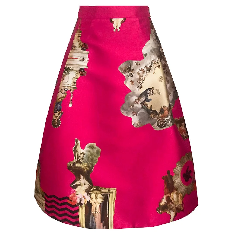 Sicily hot pink short skirt