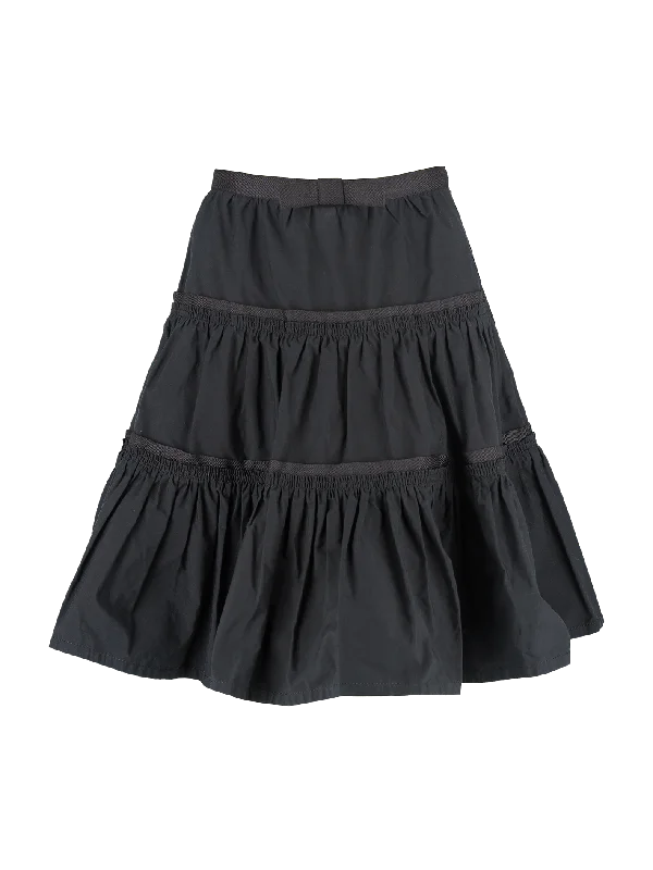 tiered mini skirt