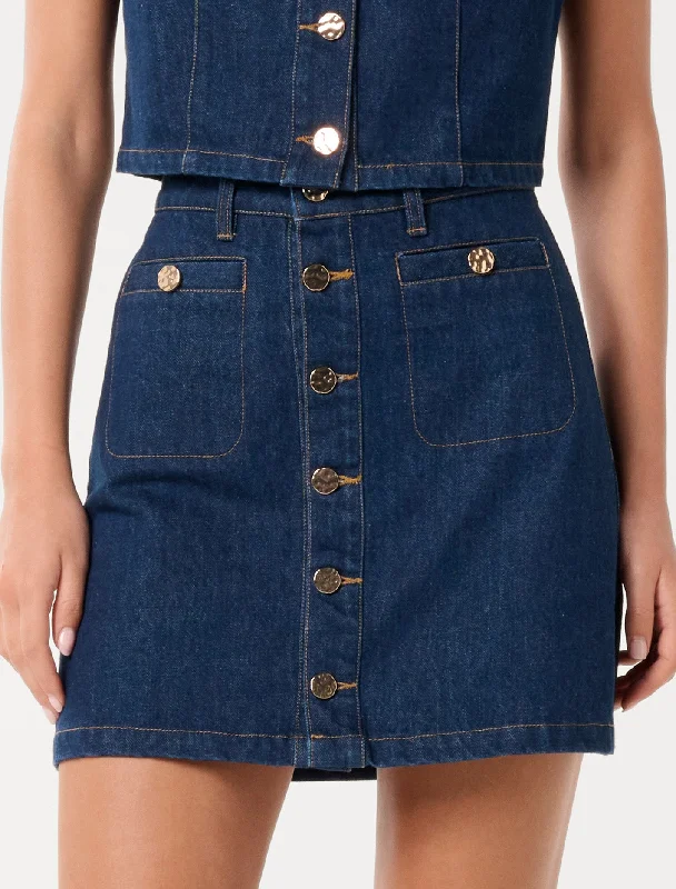 Ashley Denim Mini Skirt