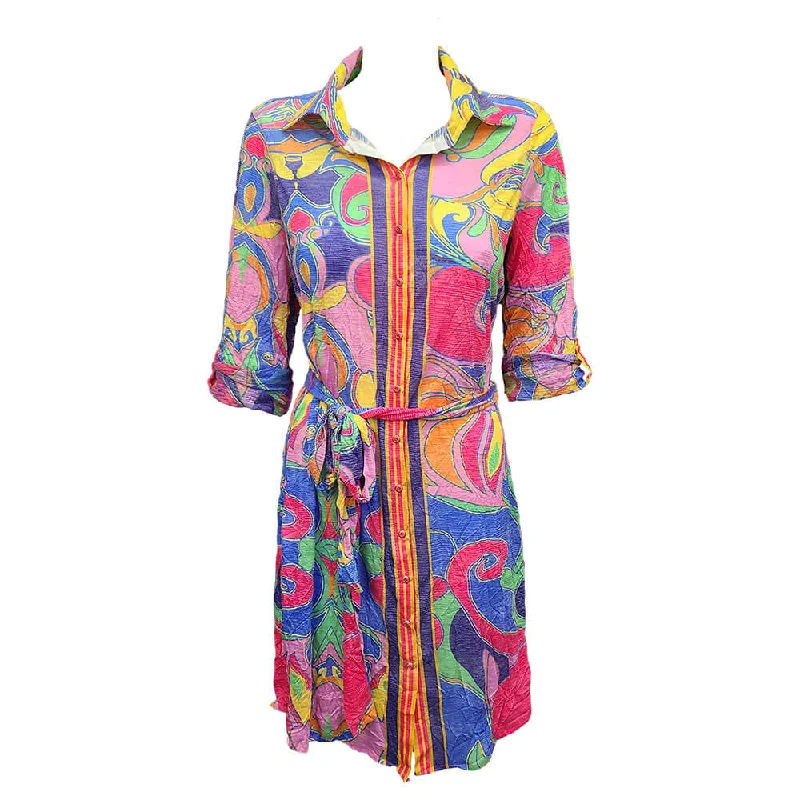 David Cline Branwen Shirt Dress - Bright