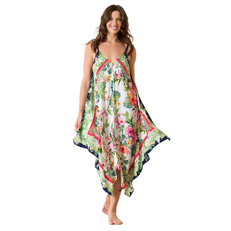 Tommy Bahama Flora Scarf Dress Coverup - White