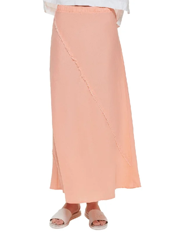 DKNY Linen Midi Skirt