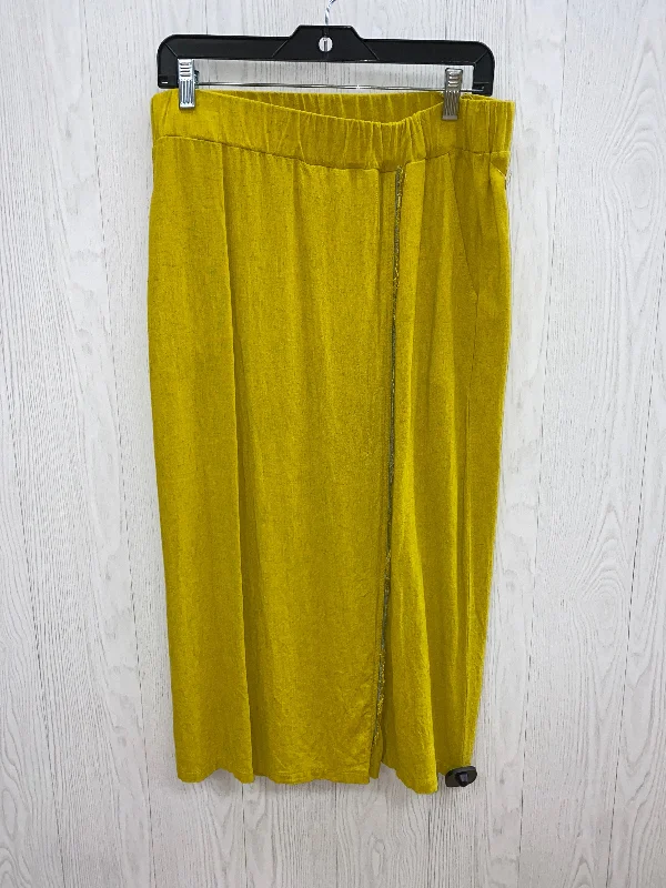 Chartreuse Skirt Maxi Clothes Mentor, Size S