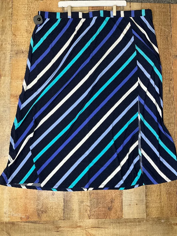 Navy Skirt Maxi Lane Bryant, Size 26