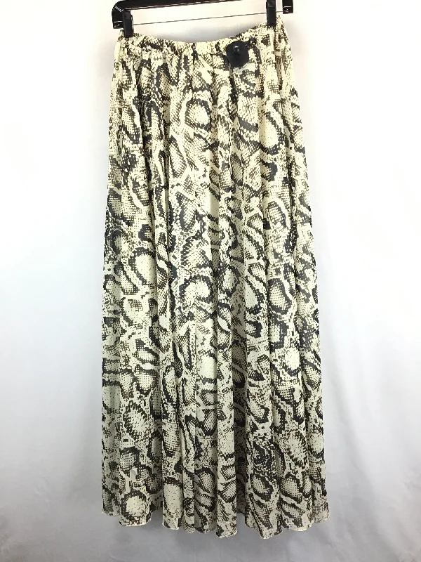 Snakeskin Print Skirt Maxi Clothes Mentor, Size L