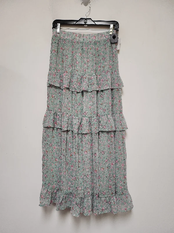 Floral Print Skirt Maxi Wonderly, Size 6