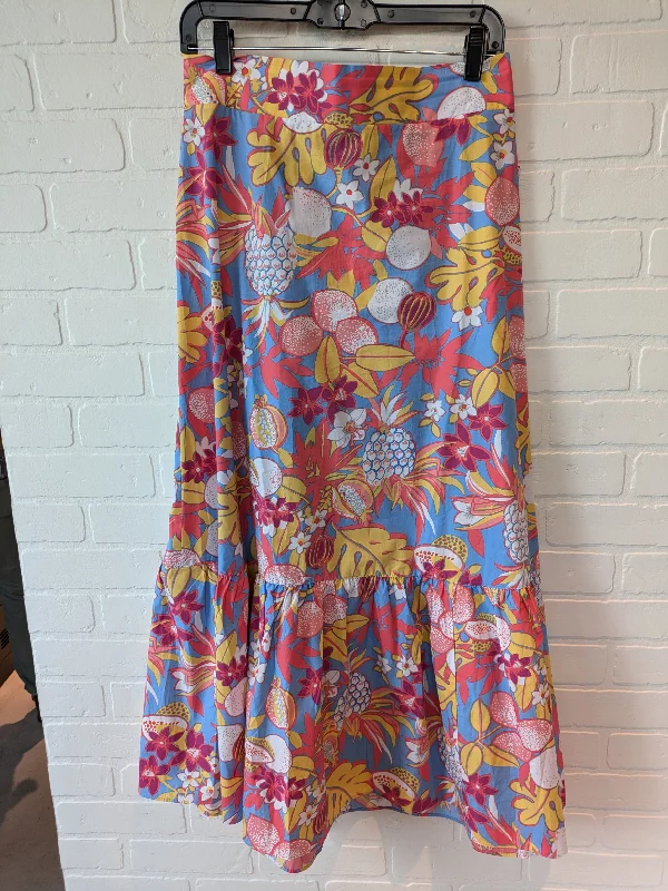 Blue & Pink Skirt Maxi Talbots, Size 8